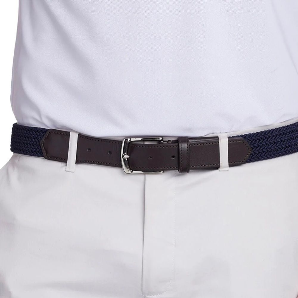 HOLDERNESS & BOURNE The Fisher Belt Navy Men’s 38 - Picture 3 of 12